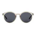 Randle - Round Clear Amber Sunglasses for Men & Women