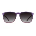 Dagmar - Square Purple Sunglasses for Women