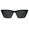 Abby - Rectangle Black Sunglasses for Women
