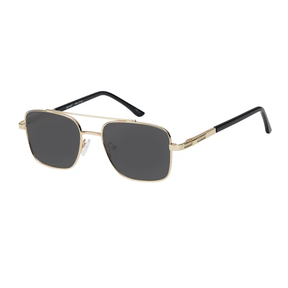 square gold sunglasses