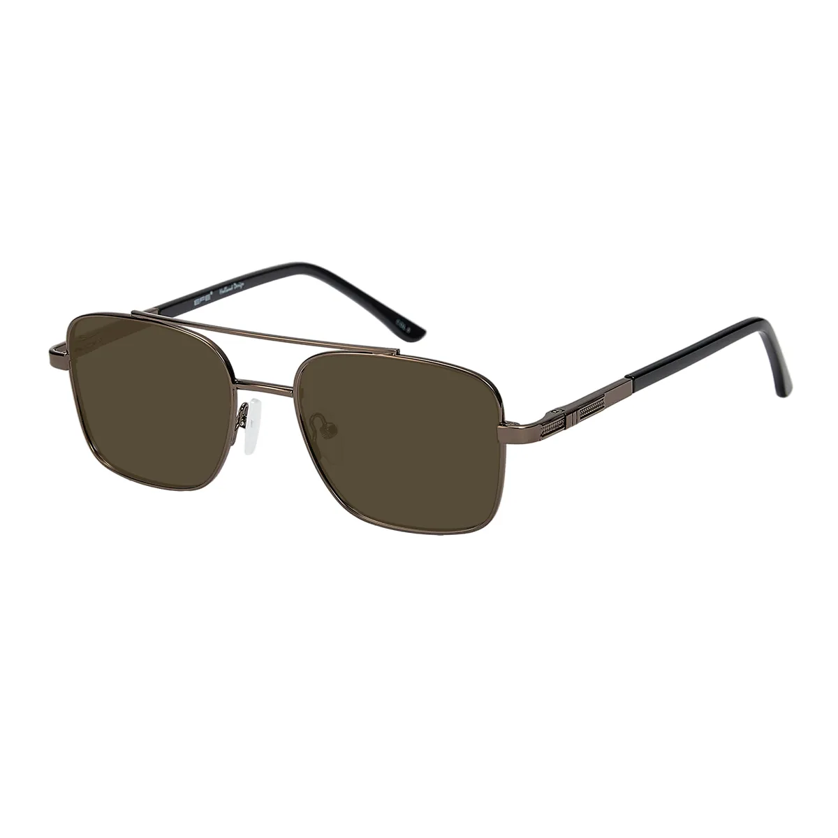 Elisha - Square Brown Sunglasses for Men