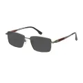 Gentry - Rectangle Silver Sunglasses for Men