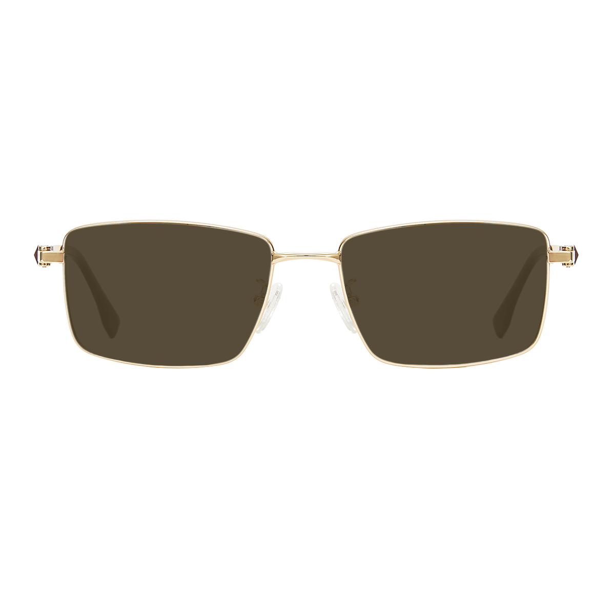 rectangle gunmetal sunglasses