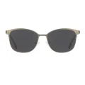 Craig - Browline Black-Gold Sunglasses for Men