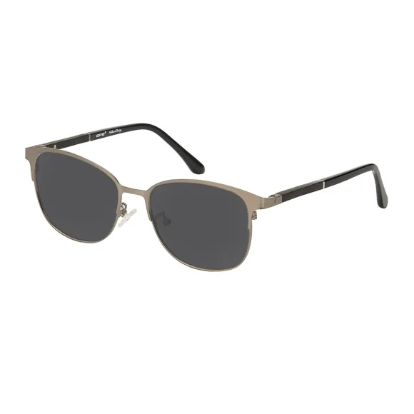 browline gunmetal sunglasses