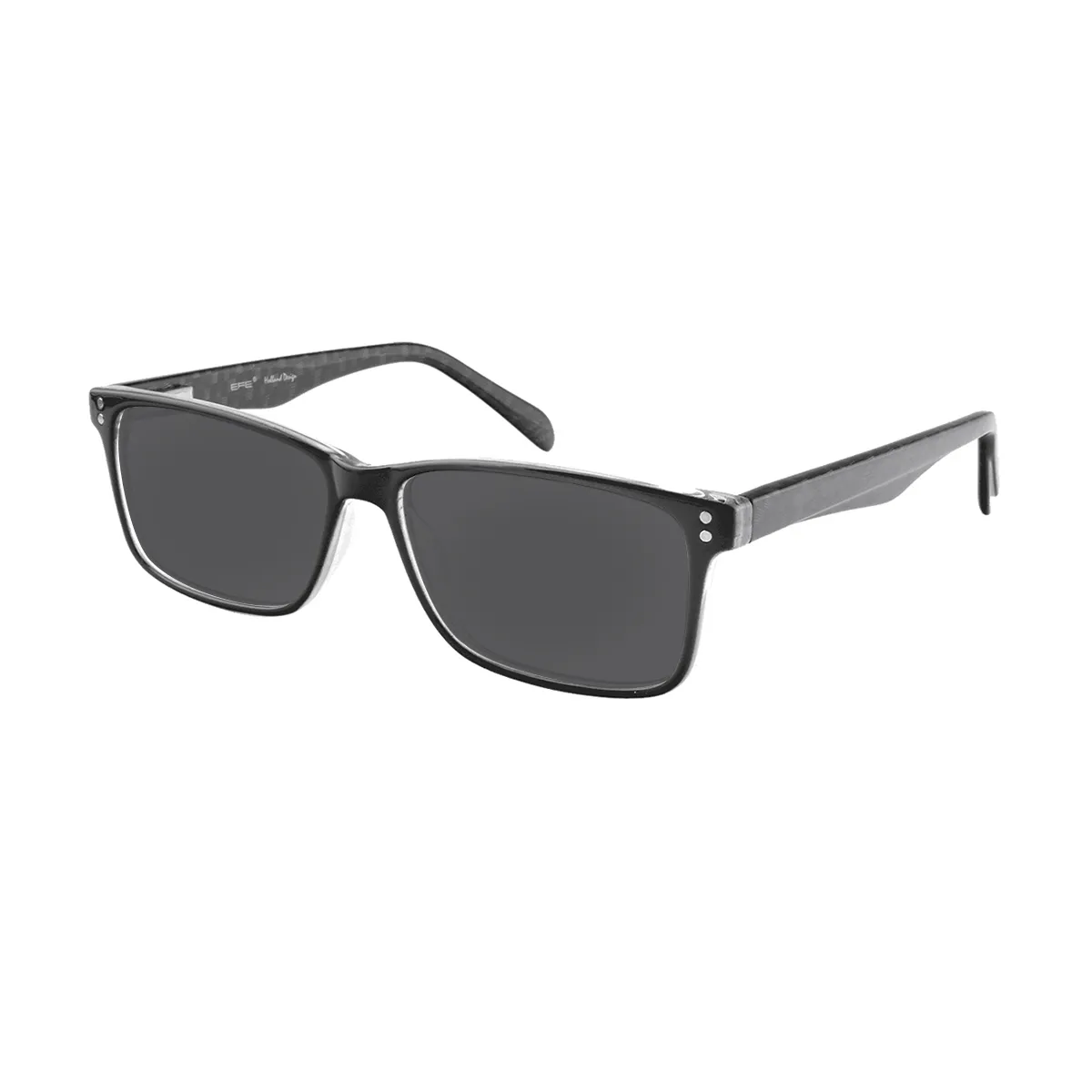Pettit - Rectangle Gray Sunglasses for Men & Women