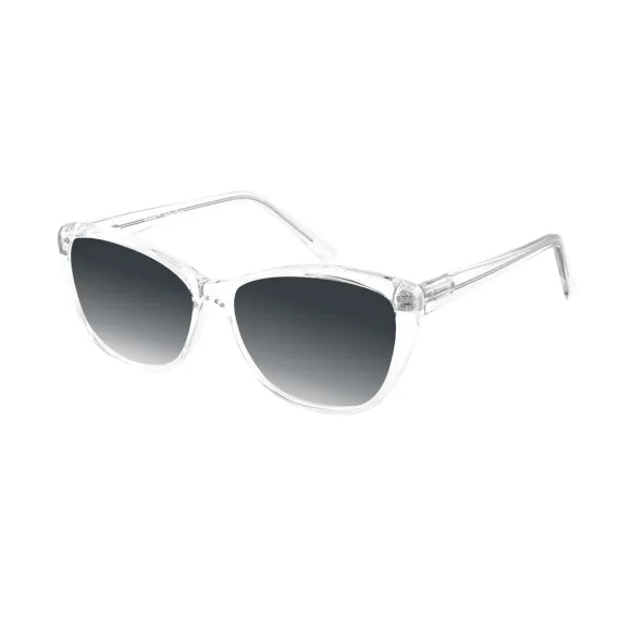 cat-eye transparent sunglasses