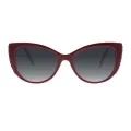Anthea - Cat-eye Wine Sunglasses for Women