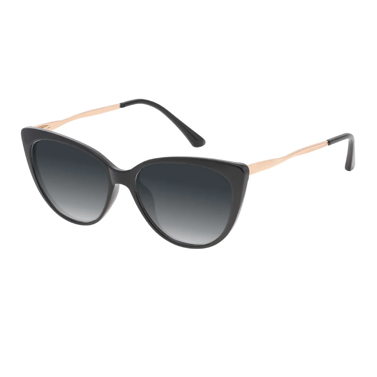 Inez - Cat-eye Black Sunglasses for Women