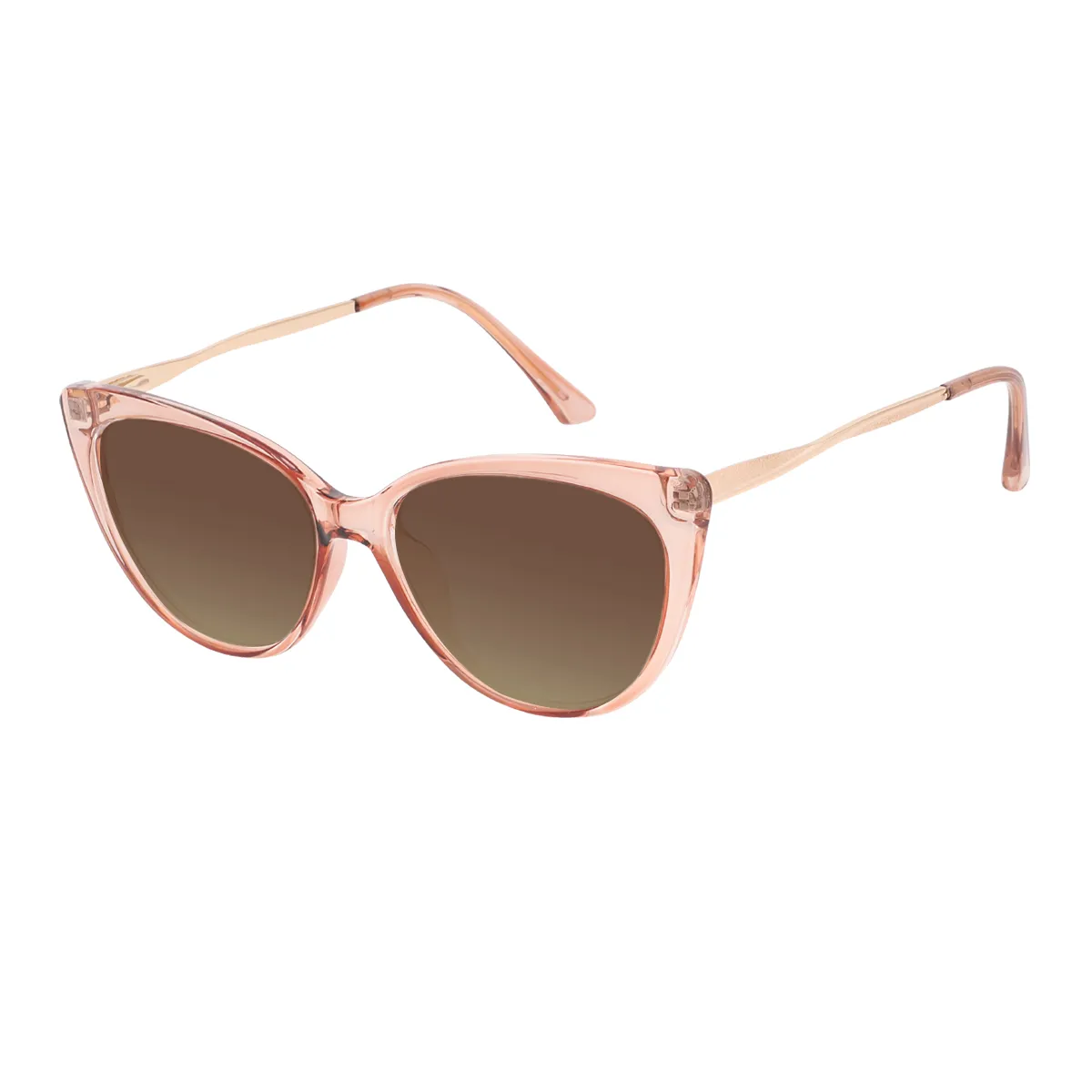 Inez - Cat-eye Cream Sunglasses for Women