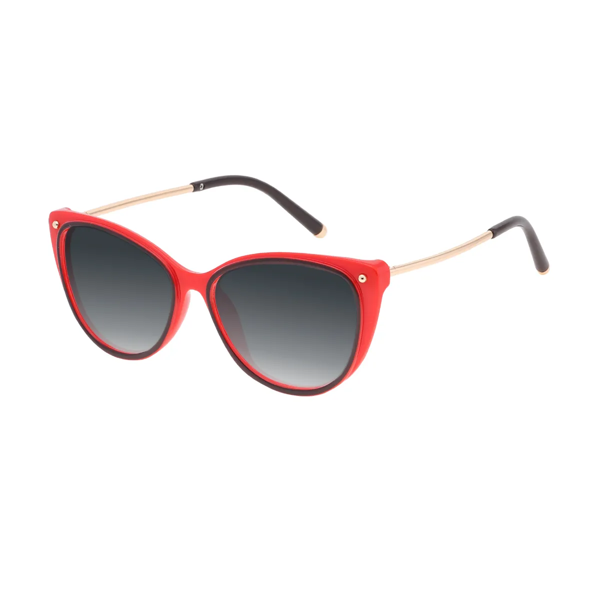 Katie - Cat-eye Red Sunglasses for Women
