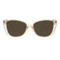 Rowena - Cat-eye Brown Sunglasses for Women