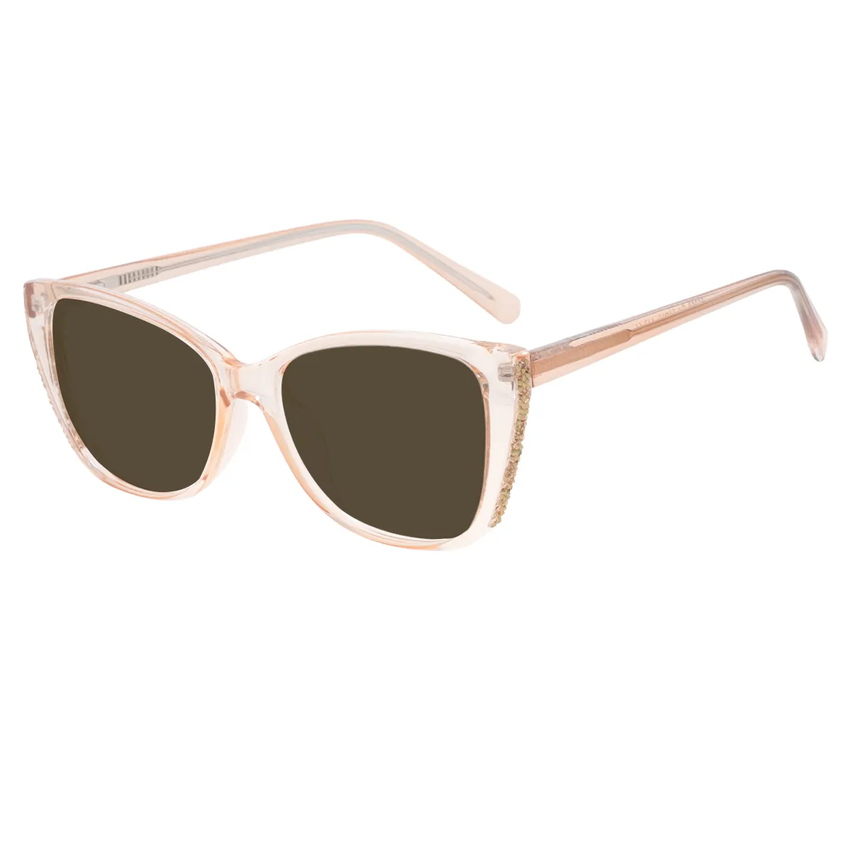 Rowena - Cat-eye Brown Sunglasses for Women