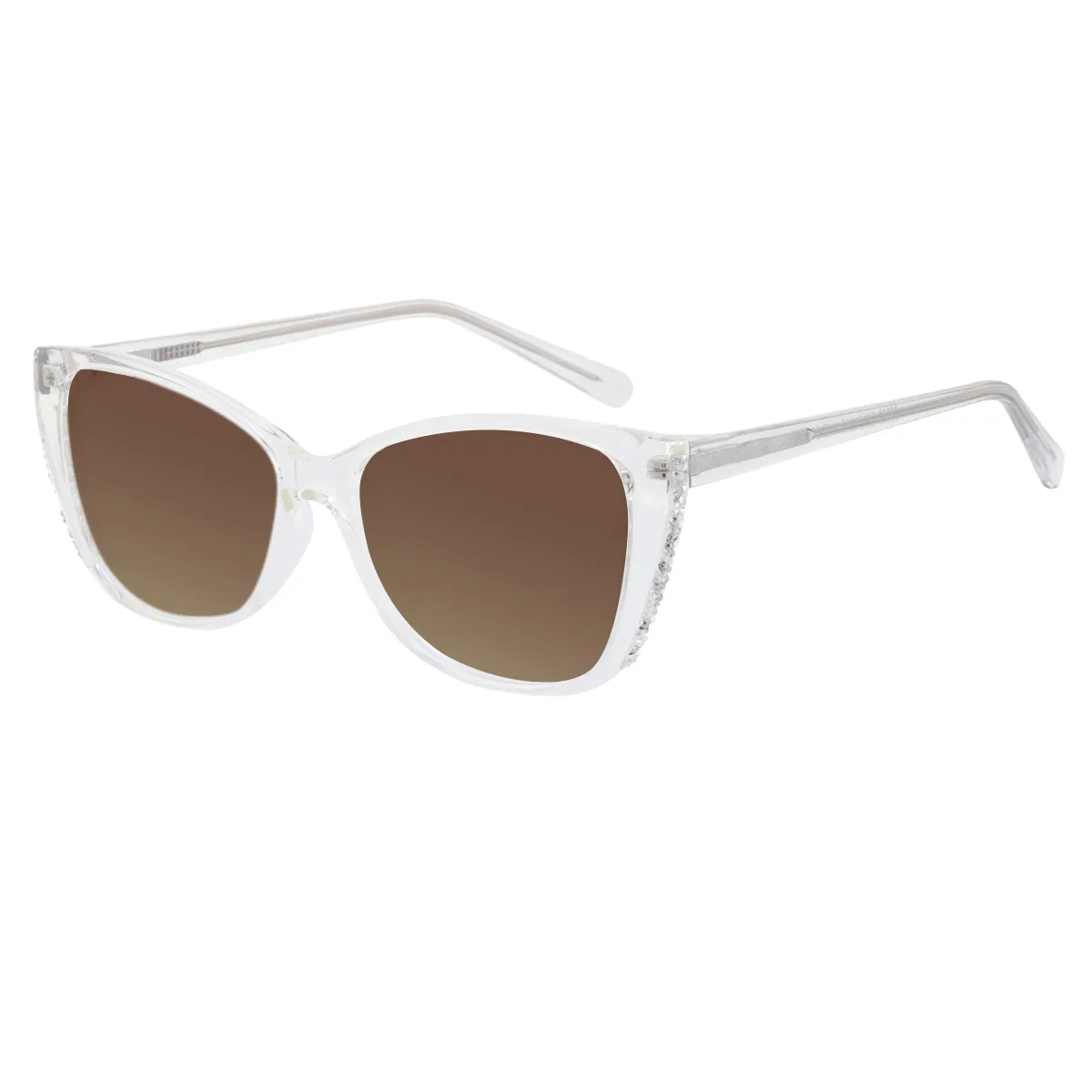 Rowena - Cat-eye Transparent Sunglasses for Women