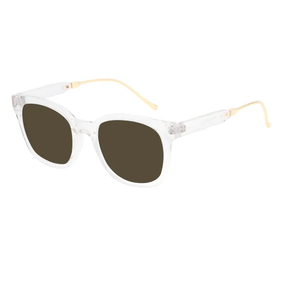 square transparent sunglasses