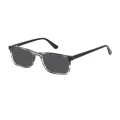Mullins - Rectangle Black Sunglasses for Men & Women