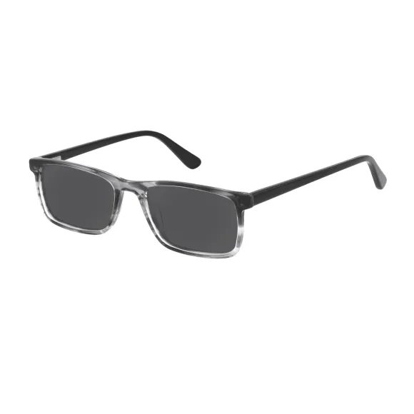 rectangle transparent-black sunglasses