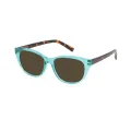 Catharine - Oval Brown Sunglasses for Women