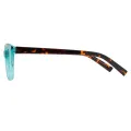 Catharine - Oval Green Sunglasses for Women