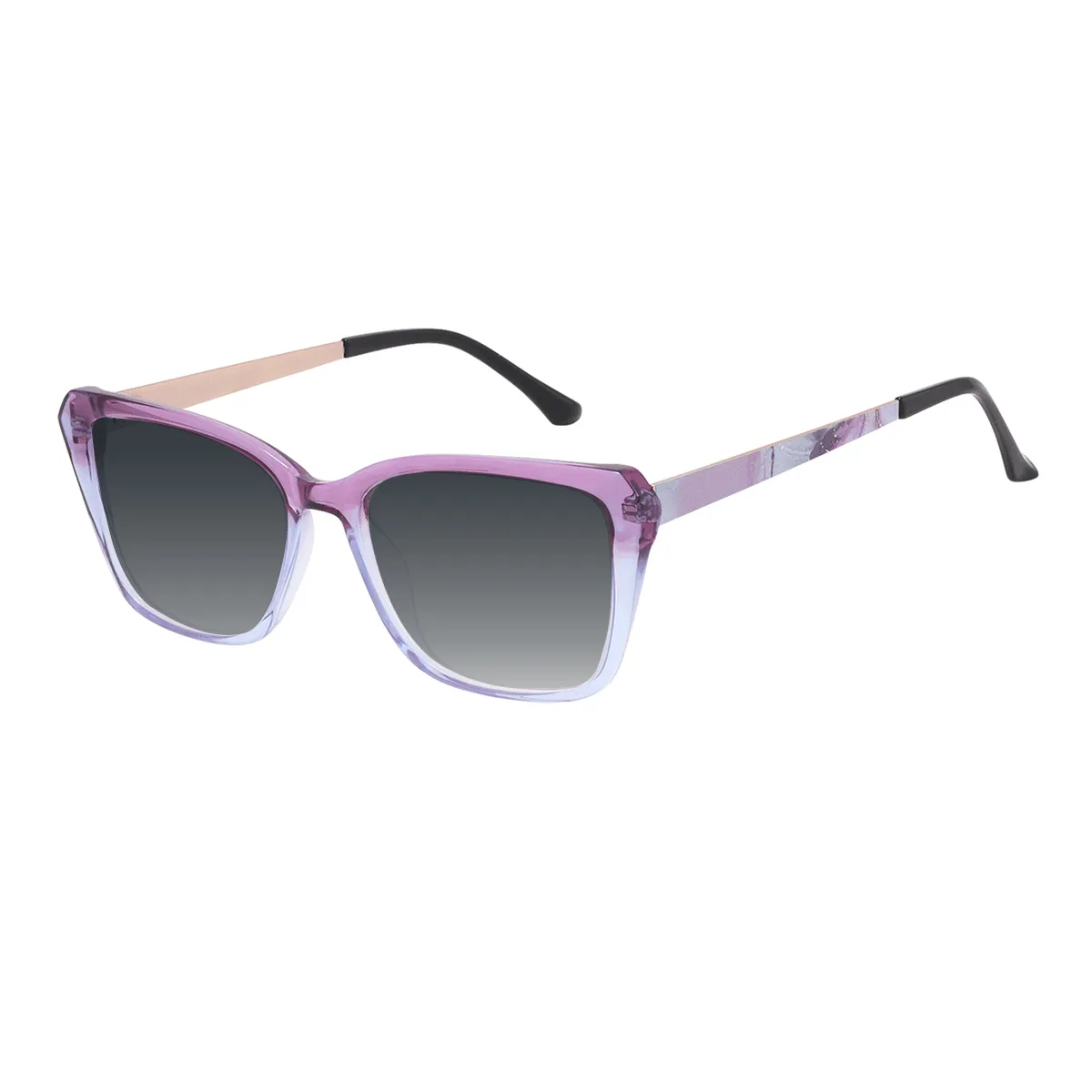 Davina - Square purple Sunglasses for Women