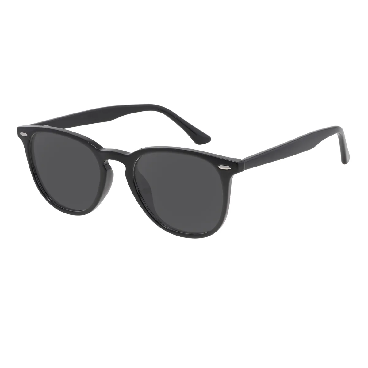 Dobbins - Square Black Sunglasses for Men & Women