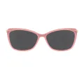 Nora - Rectangle Red Sunglasses for Women