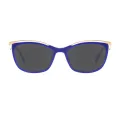 Ainslie - Rectangle Blue Sunglasses for Women