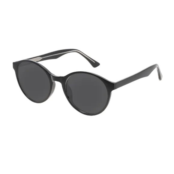 round black sunglasses