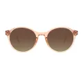 Ivey - Round Brown Sunglasses for Women