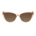 Celia - Cat-eye Brown Sunglasses for Women