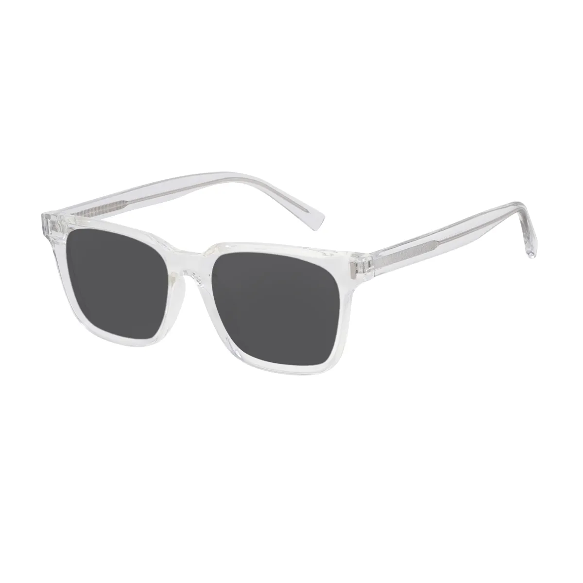 Shay - Square Translucent Sunglasses for Men & Women
