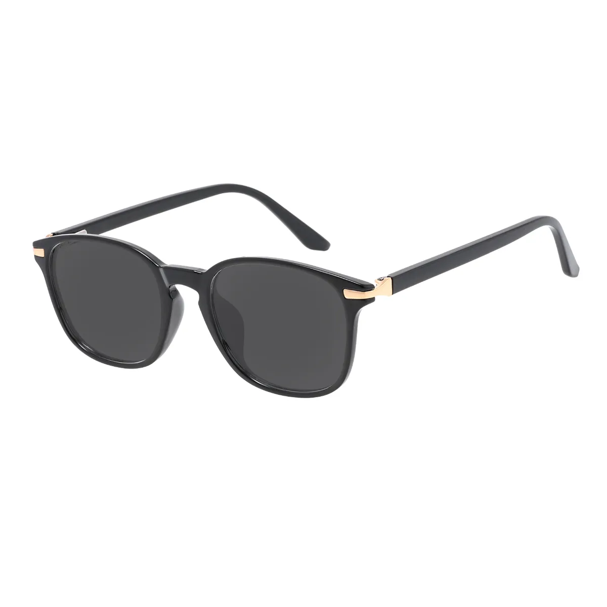 Emerson - Square Black Sunglasses for Women