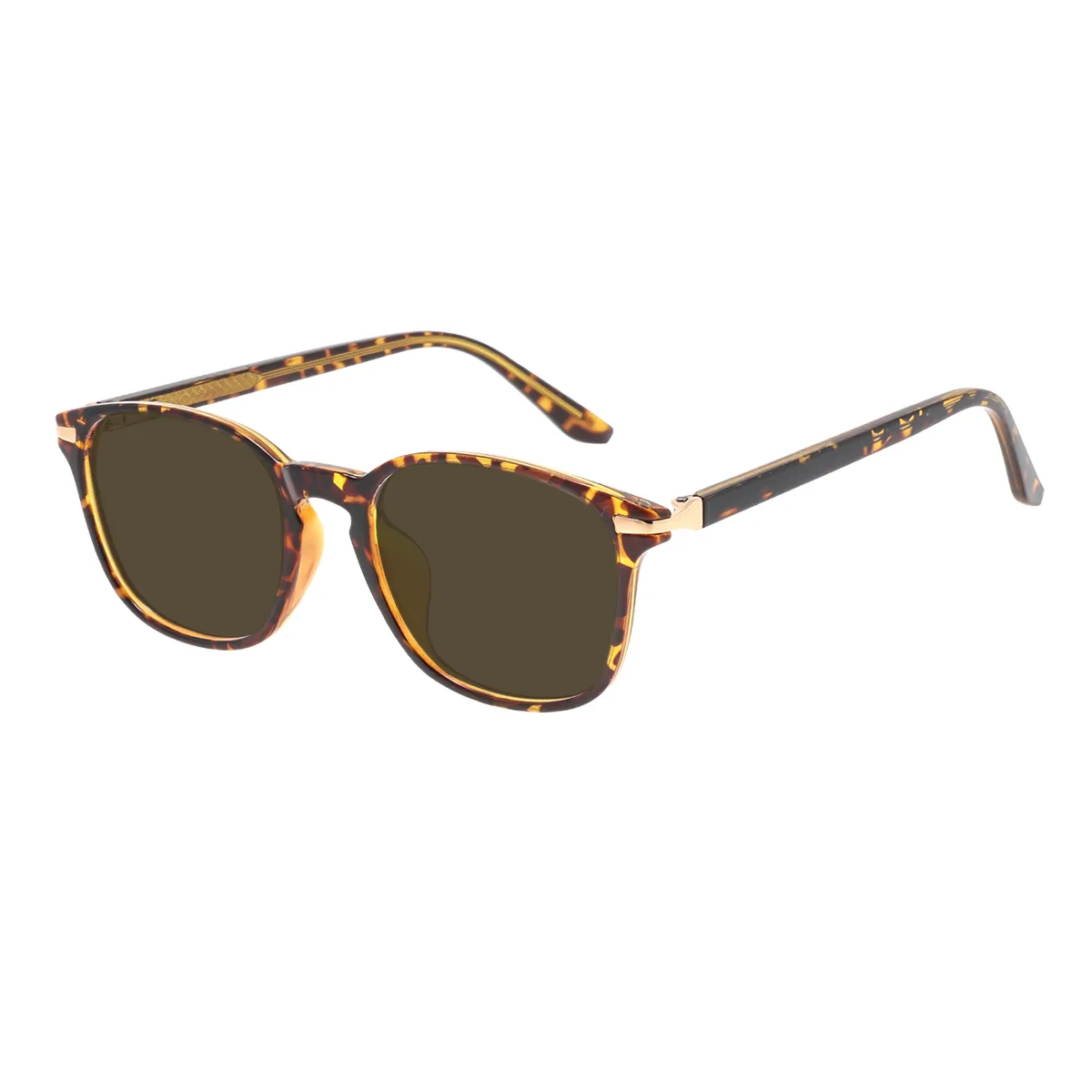 Emerson - Square Tortoiseshell Sunglasses for Men & Women