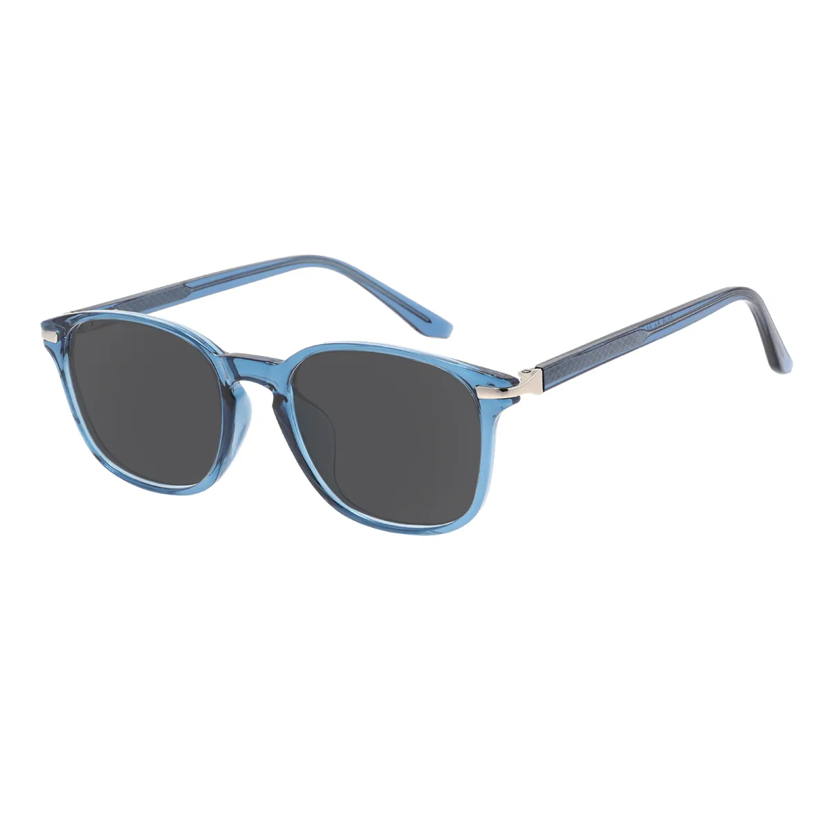 Emerson - Square Blue Sunglasses for Men & Women