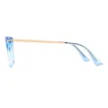 Charlene - Cat-eye Blue Sunglasses for Women