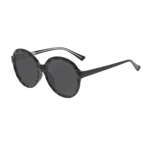 round black sunglasses