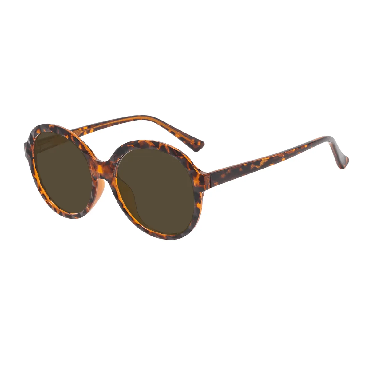 Minna - Round Tortoiseshell Sunglasses for Women