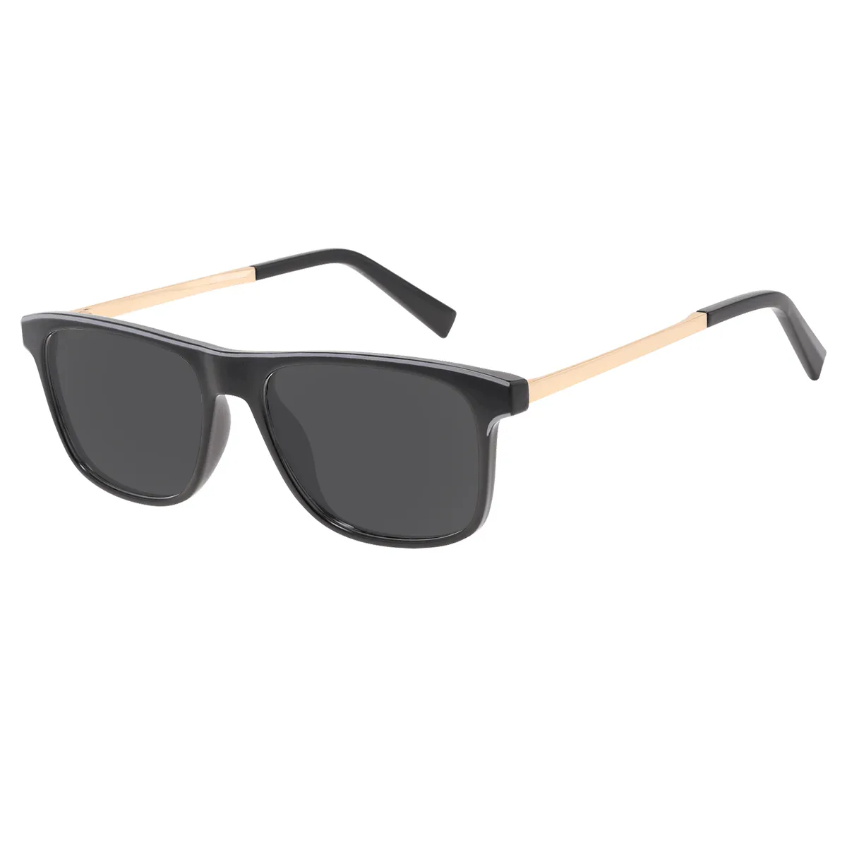 Yarbrough - Browline Black/Gold Sunglasses for Men & Women