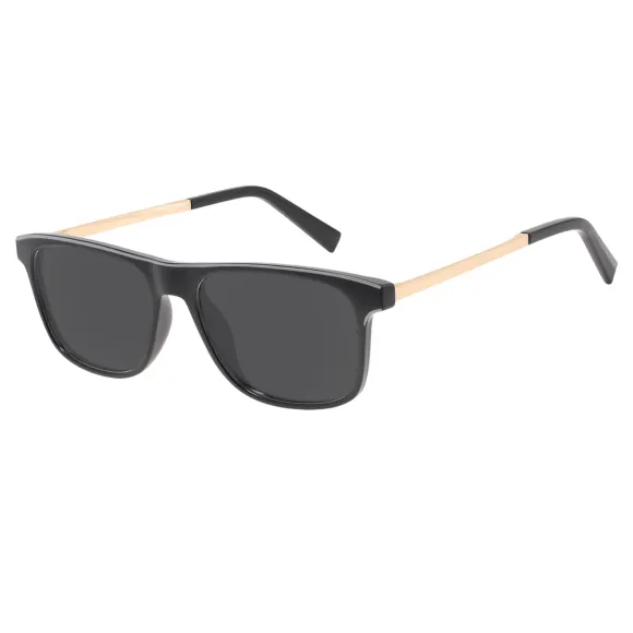 browline black-gold sunglasses