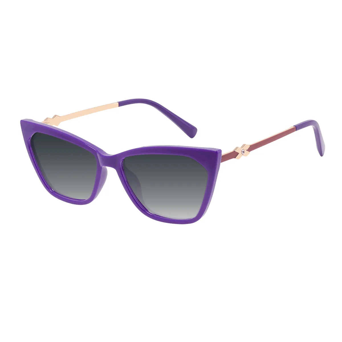 Cindy - Cat-eye Purple Sunglasses for Women