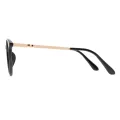 Calderon - Round Black Sunglasses for Men & Women