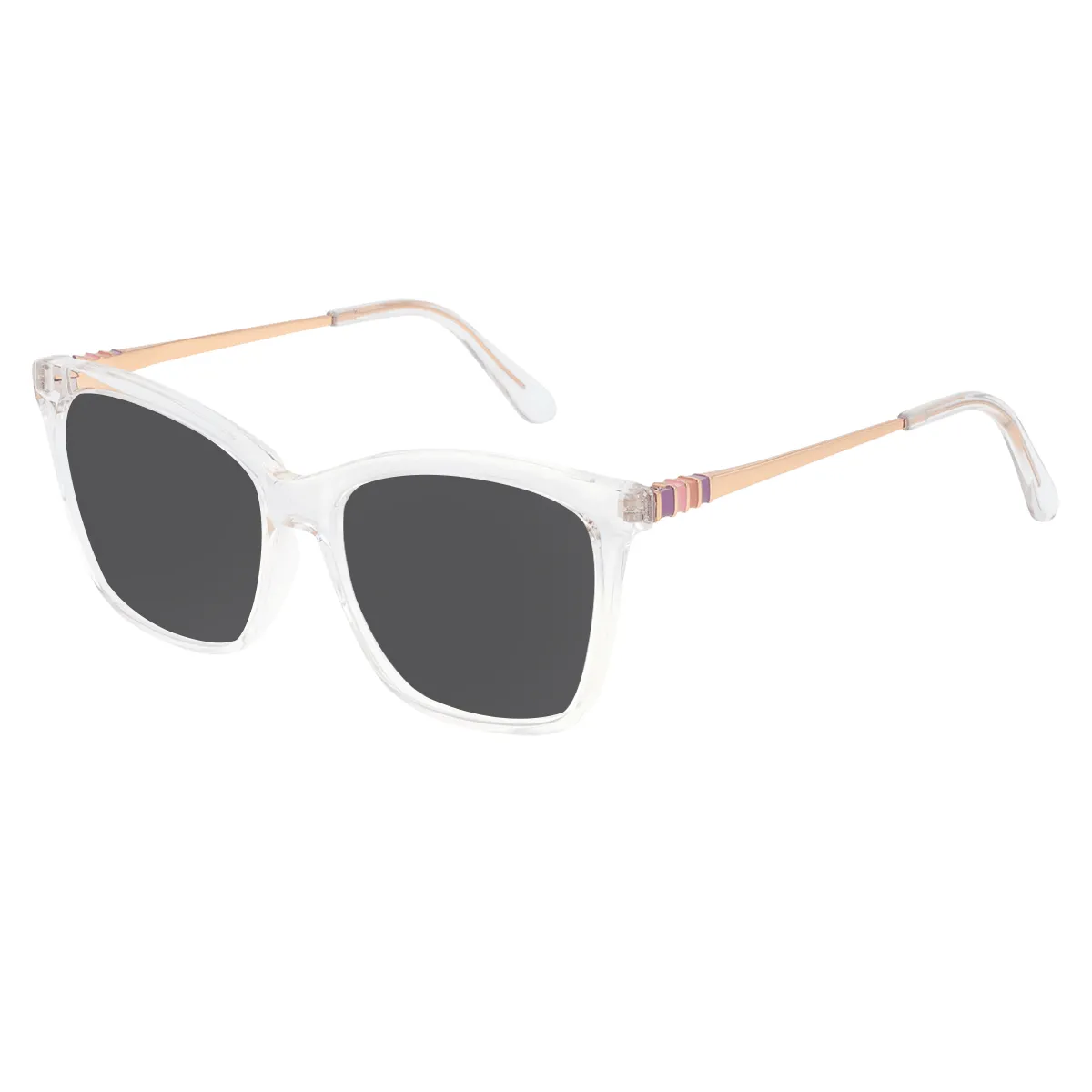 Asquith - Square Transparent Sunglasses for Men & Women