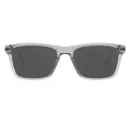 Merle - Square Transparent-Gray Sunglasses for Men & Women