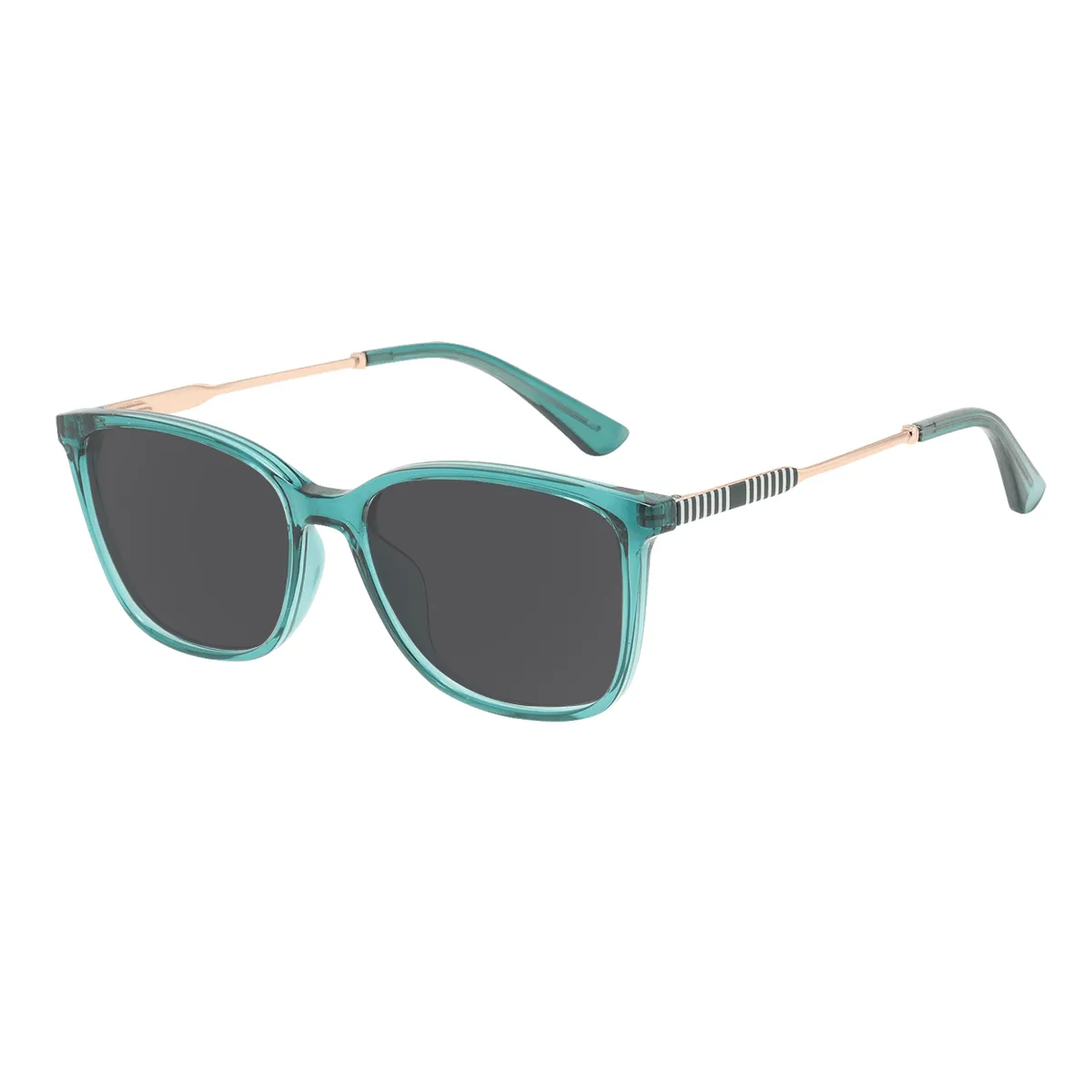 Adcock - Square Green Sunglasses for Men & Women