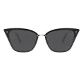 Phillis - Cat-eye Black Sunglasses for Women