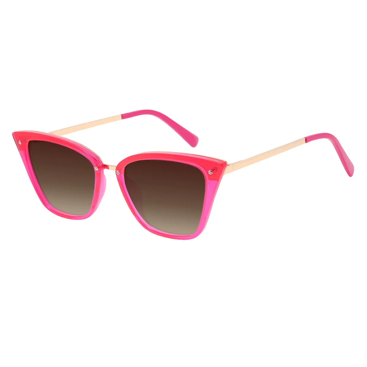 Phillis - Cat-eye Pink Sunglasses for Women