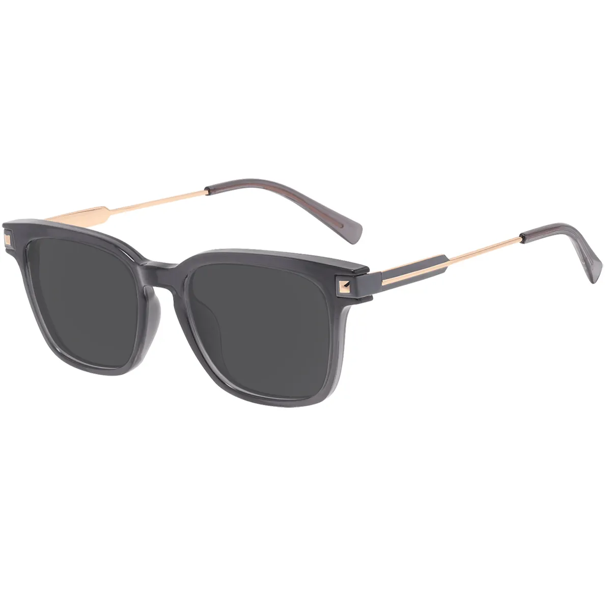 Jarred - Square Gray Sunglasses for Women