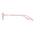 Evita - Rectangle Pink-Gold Sunglasses for Women