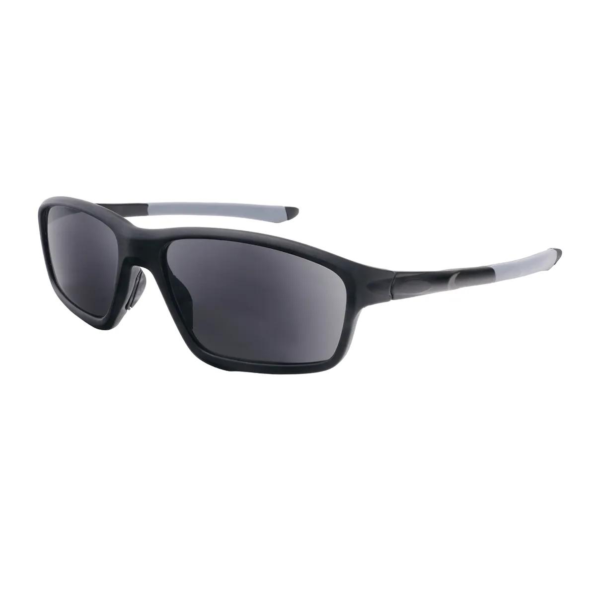 Luman - Rectangle Black Sunglasses for Men & Women