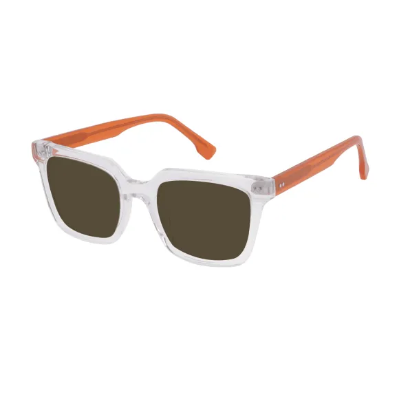 square transparent sunglasses